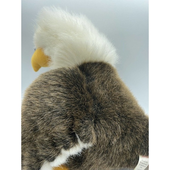 American Bald Eagle Plush Stuffed Animal Toy Vintage Bird Sugar Loaf 13" - Picture 8 of 10